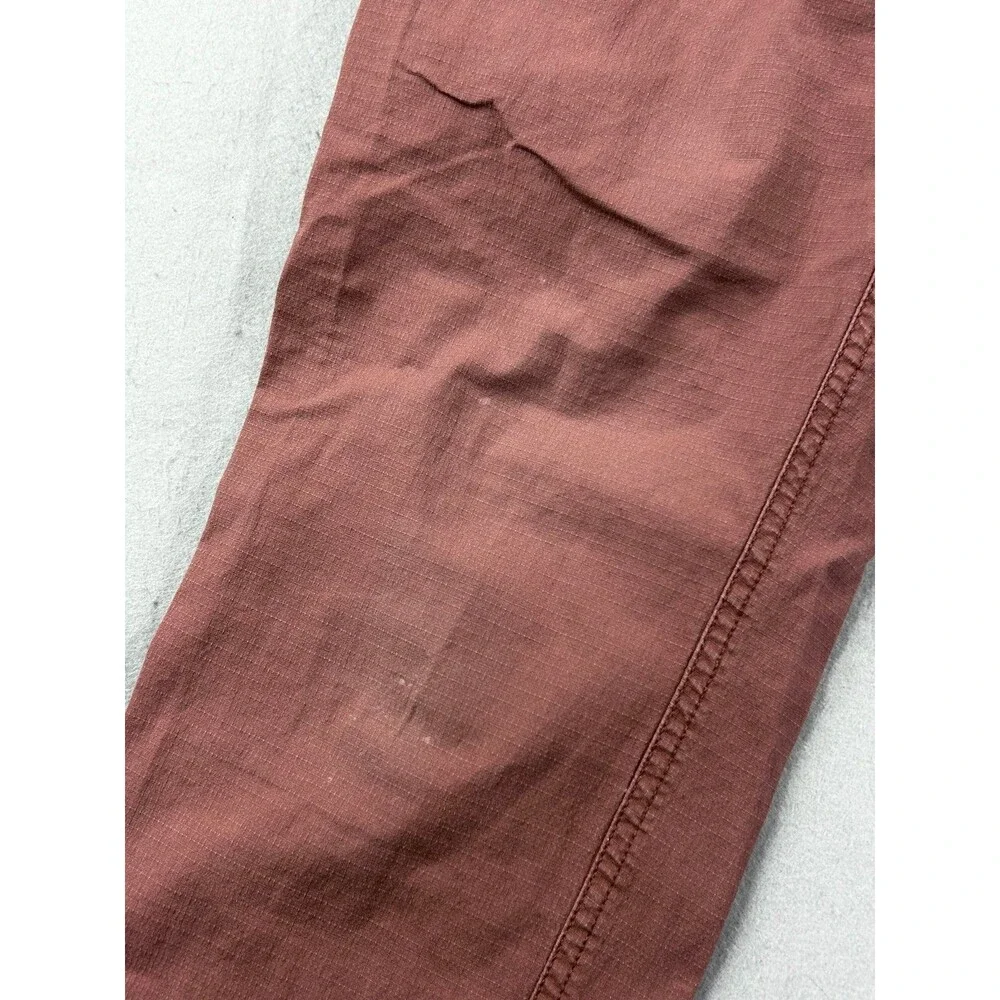 Vuori Men’s Ripstop Pants Brick Red Organic Cotton Climber